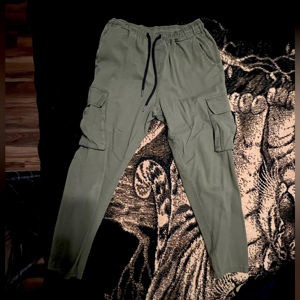 Shein/ Dark Green Cargo Pants